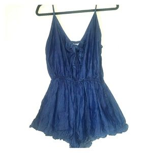 Denim romper